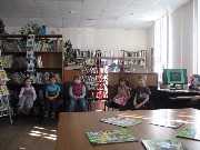 Дети  группа Брусничка на мероприятии в Отделе детской литературы