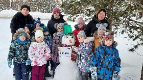 Заметка участие в городском конкурсе «Парад снеговиков»